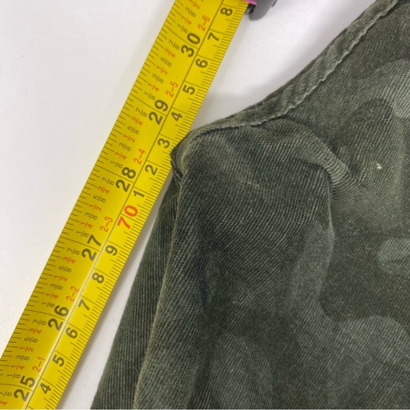 Etienne Marcel Los Angeles Camo Multi Zip Skinny Corduroy Pants Green 26 - Picture 10 of 11